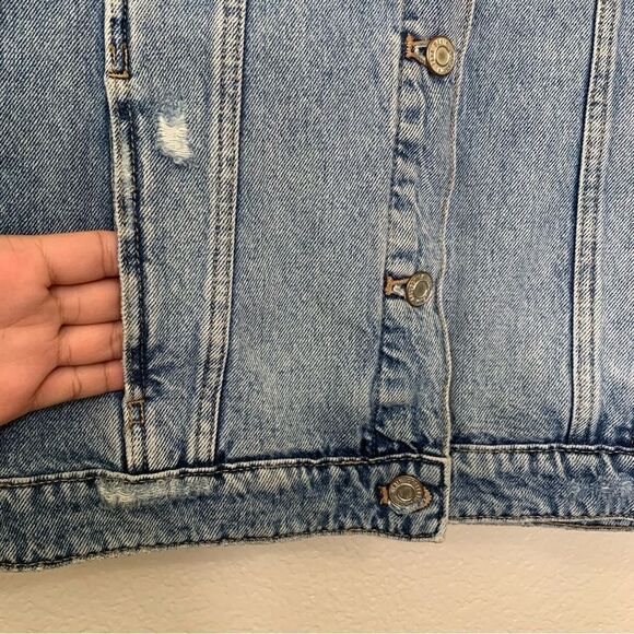 Zara Unisex Blue Denim Jacket - Picture 6 of 12